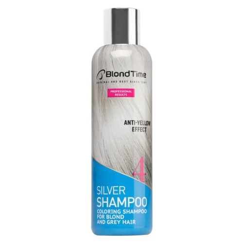 Blond Time Silver šampon stříbrný efekt pro blond vlasy neutralizuje žluté odstíny 200 ml