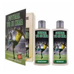 Bohemia Gifts Kosmetická sada kniha pro fotbalistu gel 250 ml a šampon 250 ml