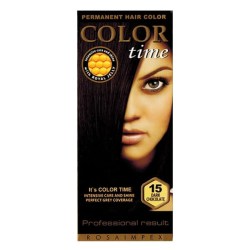 Color Time Permanentní Barva na vlasy 15 tmavá čokoláda 100 ml