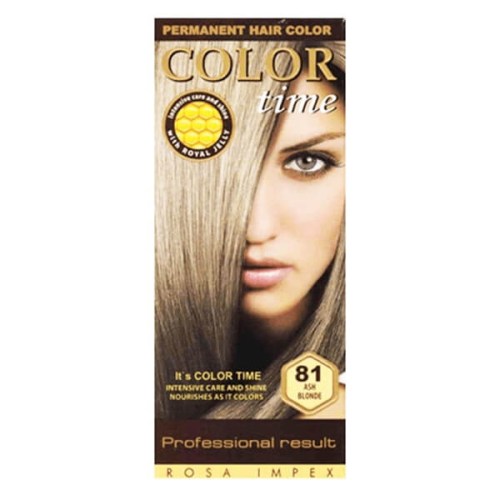 Color Time Permanentní Barva na vlasy 81 Popelavá blond 100ml