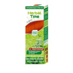 Henna Herbal Time přírodní barva na vlasy 3 Medově červená 75 ml