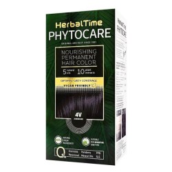 Herbal Time Phytocare permanentní barva na vlasy natural Vegan 4V lilek 130ml
