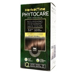Herbal Time Phytocare permanentní barva na vlasy natural Vegan 7NC caramel 130 ml