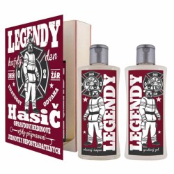 Kosmetická sada kniha pro hasiče - sprchový gel 250 ml a šampon 250 ml