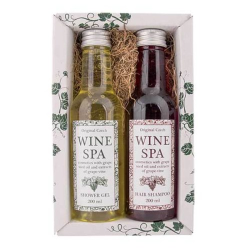 Kosmetická sada Wine Spa - sprchový gel 200 ml a šampon 200 ml
