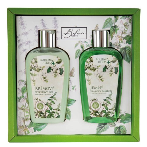 Kosmetický balíček s vůní meduňky - sprchový gel a šampon 2 x 250 ml