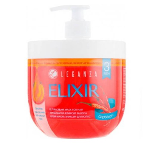 Leganza Elixir Krémová maska na vlasy s čili papriky Capsaicin 1000 ml