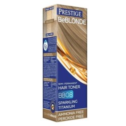 Prestige Be Blonde Semi-permanentní barva na vlasy BB08 třpytivý titan 100 ml