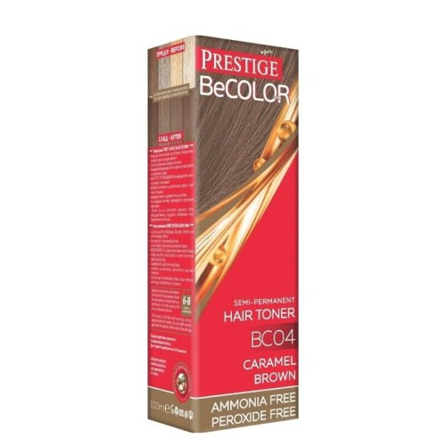 Prestige Be Color Semi-permanentní barva na vlasy BC04 karamelově hnědá 100 ml