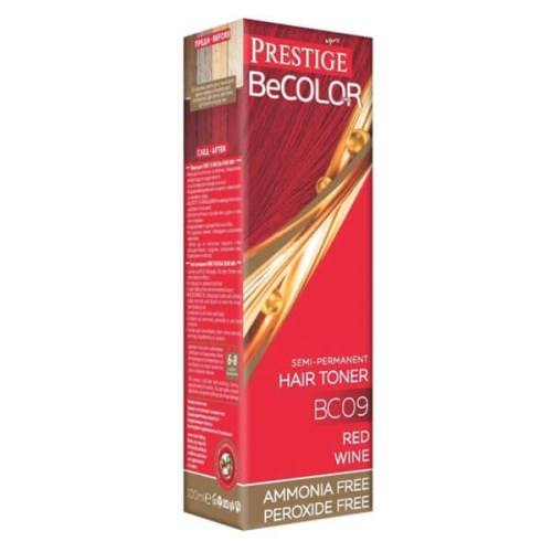 Prestige Be Color Semi-permanentní barva na vlasy BC09 červené víno100 ml