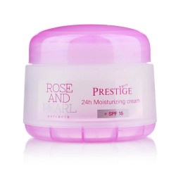 Prestige Rose a Perla hydratační krém na obličej 24 hodin s SPF15 50 ml