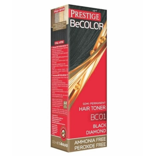 Prestige Be Color Semi-permanentní barva na vlasy BC01 Černý diamant 100 ml