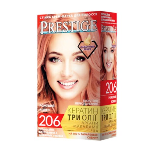 Vip's Prestige permanentní krémová barva na vlasy 206 růžová 115 ml