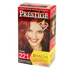 Vip's Prestige permanentní krémová barva na vlasy 221 granát 115 ml