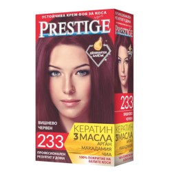 Vip's Prestige permanentní krémová barva na vlasy 233 Tmavě višňová 115 ml