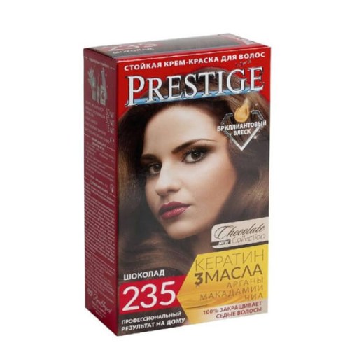 Vip's Prestige permanentní krémová barva na vlasy 235 čokoláda 115 ml